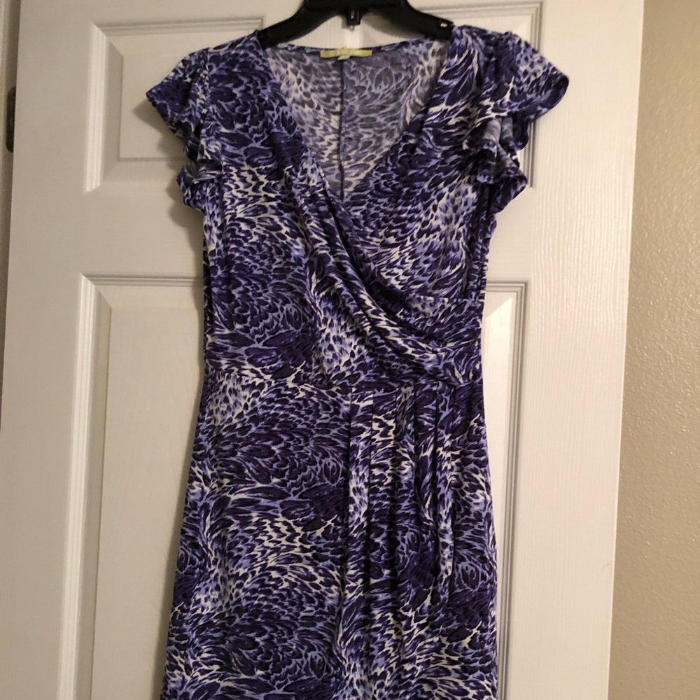 Purple Print Dress